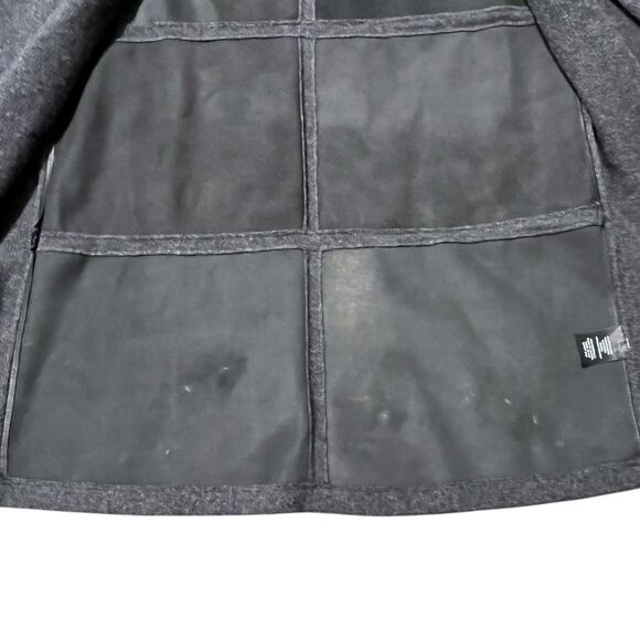 Lafayette148 Wool Sweater Vest Cardigan Sz S Leather Minimalist Capsule Wardrobe - Picture 6 of 10